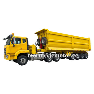 Xe ben hạng nặng Dongfeng 6X4 Đầu kéo 100 tấn Rơ moóc ben bán tải Khai thác mỏ 50Cbm