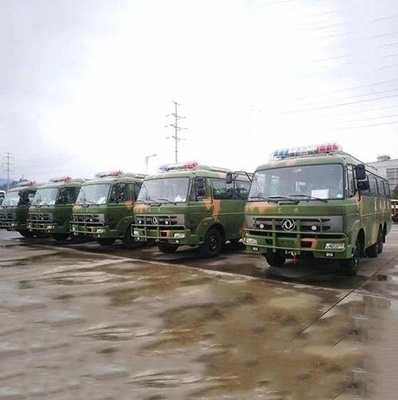 Đường bộ Lốp Bộ đội Xe buýt Vận tải Quân sự Xe rừng 6x6 Xe khách 190HP 30 Ghế