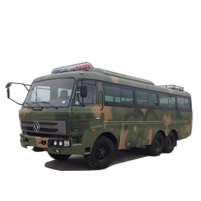 Đường bộ Lốp Bộ đội Xe buýt Vận tải Quân sự Xe rừng 6x6 Xe khách 190HP 30 Ghế