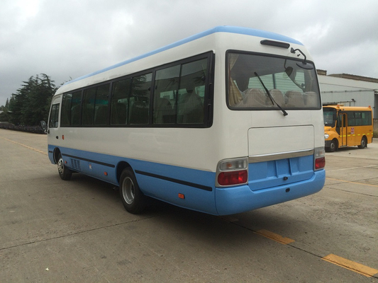 Xe buýt Diesel Coach Coaster 30 chỗ Van Bus 140hp Truyền động bằng tay Tủ lạnh
