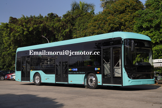 Châu Âu Chứng nhận WVTA Động cơ truyền động trực tiếp Xe buýt điện thành phố 29 chỗ Khu vực dành cho xe lăn ở tầng thấp