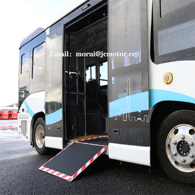 Tầng thấp 12 chỗ ngồi 6m Mini City Bus Pure Electric Tiêu chuẩn EU CCS2 DC Sạc nhanh Ebus