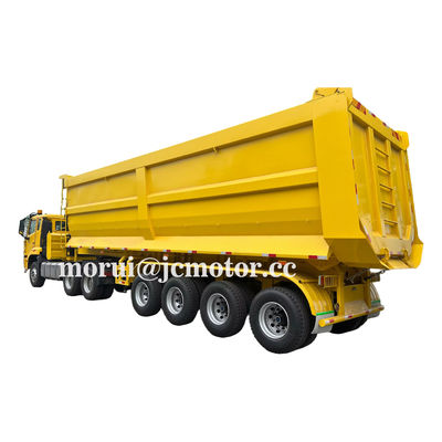 Xe ben hạng nặng Dongfeng 6X4 Đầu kéo 100 tấn Rơ moóc ben bán tải Khai thác mỏ 50Cbm