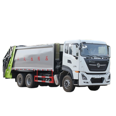 Xe tải vệ sinh thành phố nặng 6x4 Xe tải 18 Cbm Xe tải thu gom rác thải 10 tấn