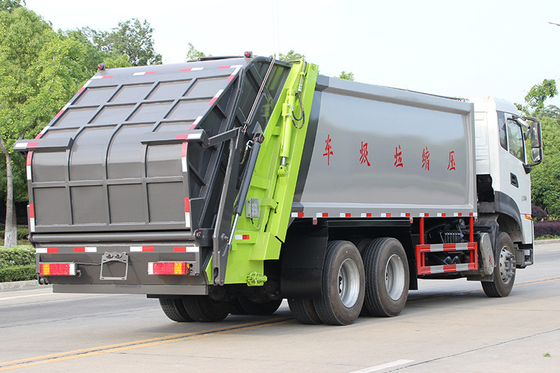 Xe tải vệ sinh thành phố nặng 6x4 Xe tải 18 Cbm Xe tải thu gom rác thải 10 tấn