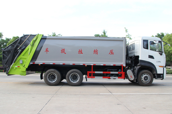 Xe tải vệ sinh thành phố nặng 6x4 Xe tải 18 Cbm Xe tải thu gom rác thải 10 tấn