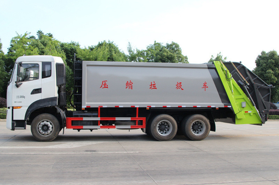 Xe tải vệ sinh thành phố nặng 6x4 Xe tải 18 Cbm Xe tải thu gom rác thải 10 tấn