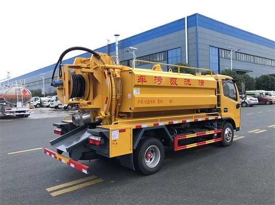 Chiều dài cơ sở 3308mm Xe tải vệ sinh thành phố 6MT Xe hút nước thải chân không
