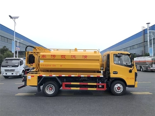 Chiều dài cơ sở 3308mm Xe tải vệ sinh thành phố 6MT Xe hút nước thải chân không