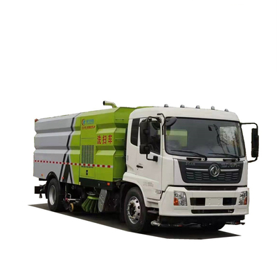 Xe tải vệ sinh thành phố 16 CBM Chiều dài cơ sở 5000mm Xe quét dọn dẹp 210 HP