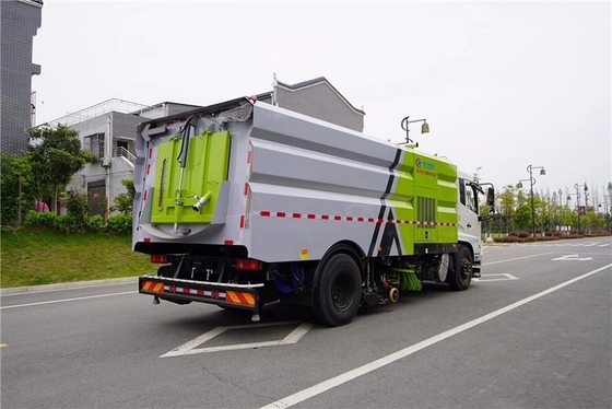 Xe tải vệ sinh thành phố 16 CBM Chiều dài cơ sở 5000mm Xe quét dọn dẹp 210 HP